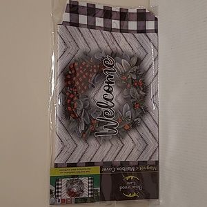 New Welcome Wreath Magnetic Mailbox Cover